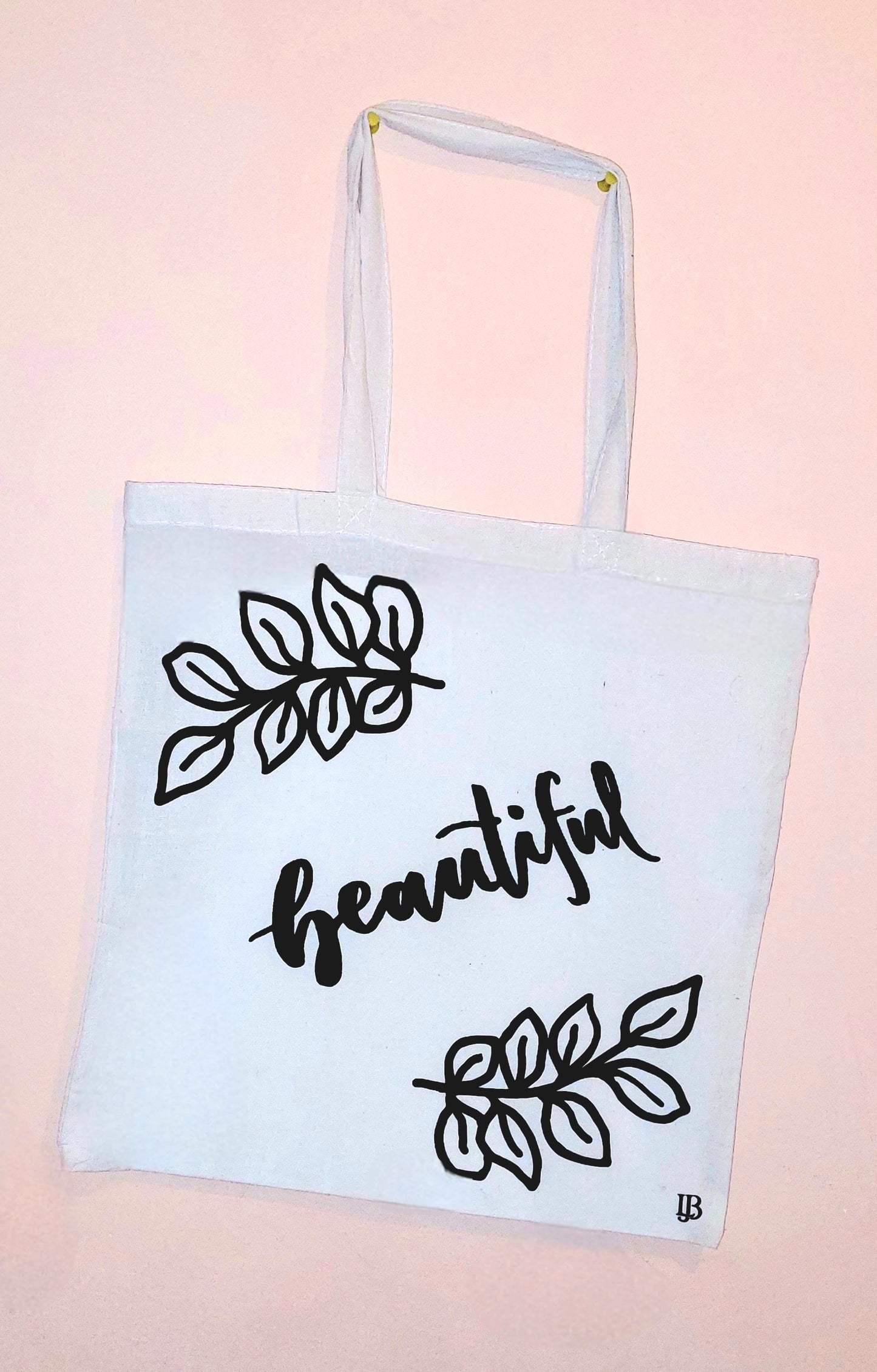 Beautiful - Calligraphy Tote Bag