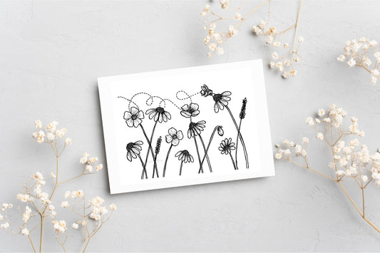 Meadow postcard